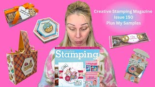 Dive into the latest issue of the Newest Creative Stamping Magazine #150 Check out my samples aswell