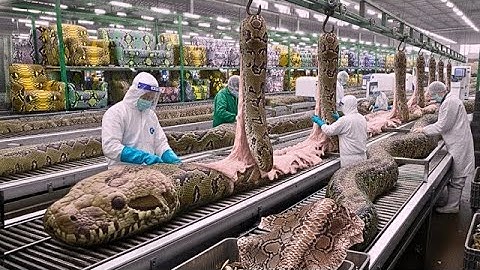 AI Factory Documentary — From Snake Skin to Luxury Leather | Realistic ASMR Process