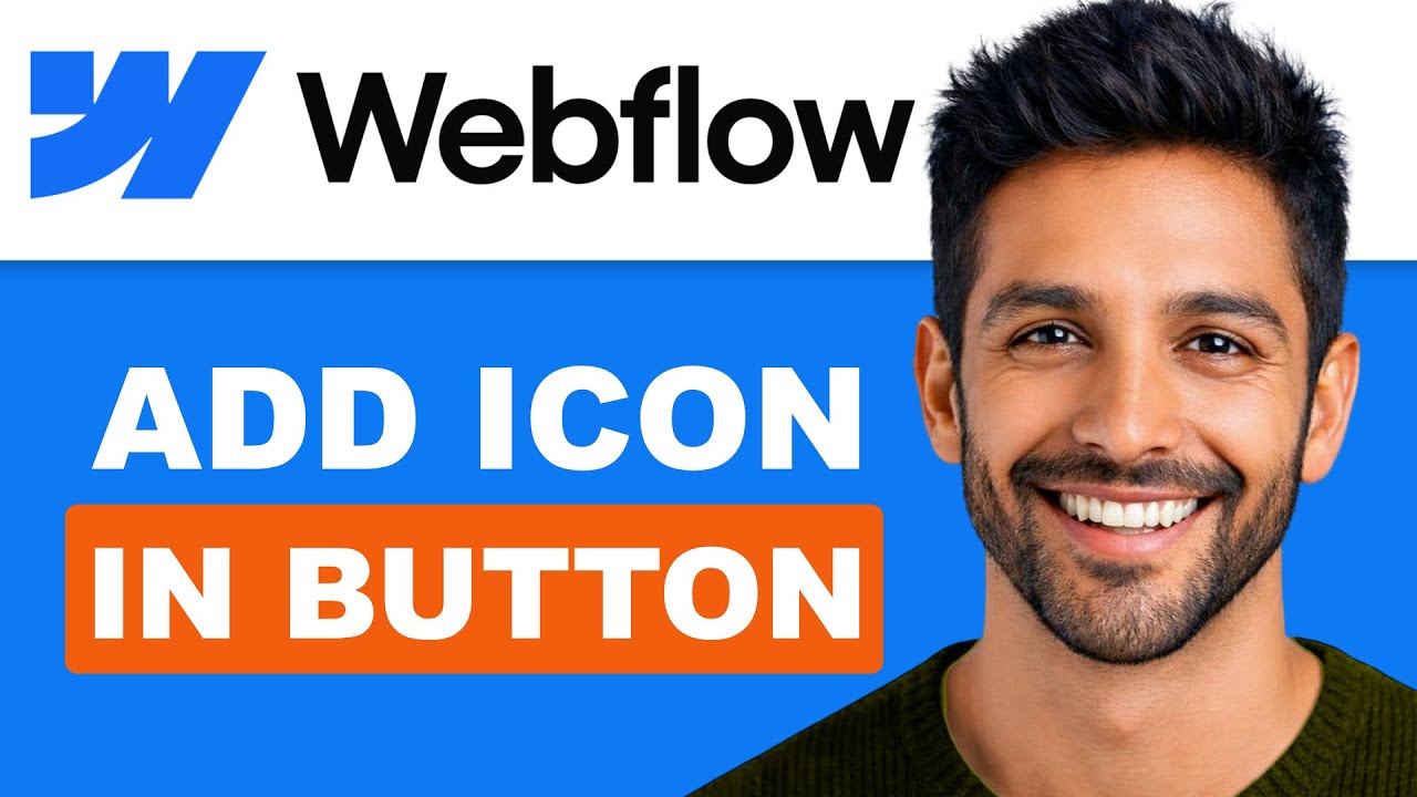 How To Add Icon In Button In Webflow (Full Guide) - YouTube