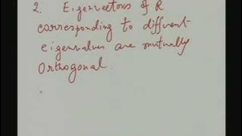Lecture - 23 Correlation Matrices and their Properties