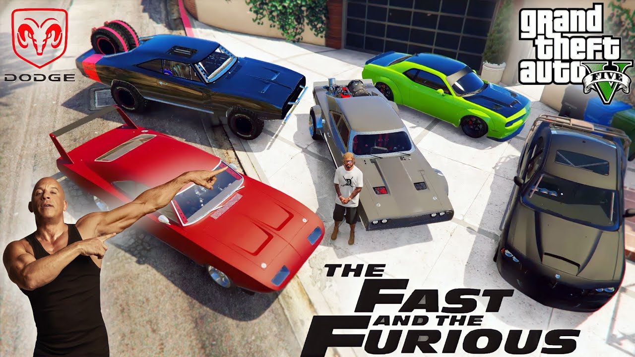 GTA 5 - Stealing Fast And Furious (Dominic Toretto) Cars with Franklin!