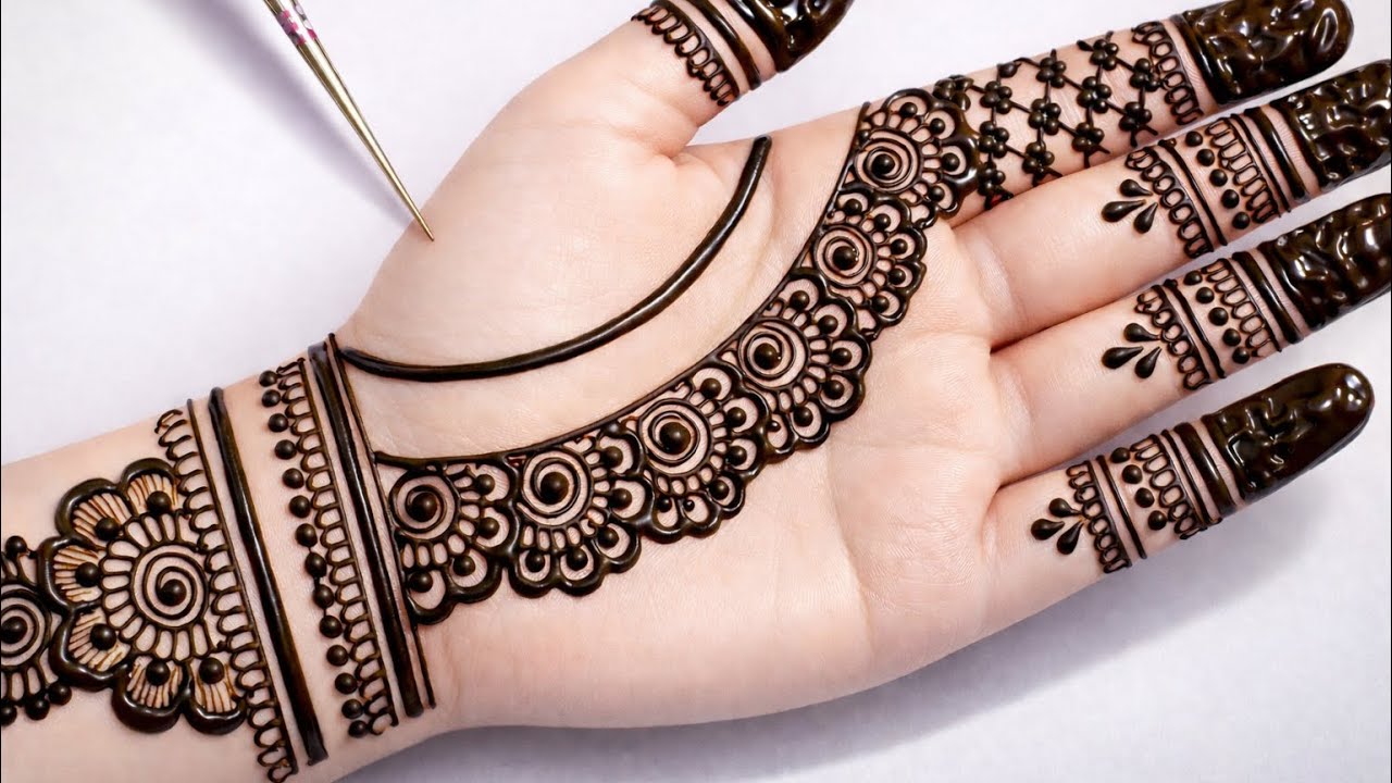 Easy & Stylish Front Hand Mehendi Design | Simple Mehndi for Beginners