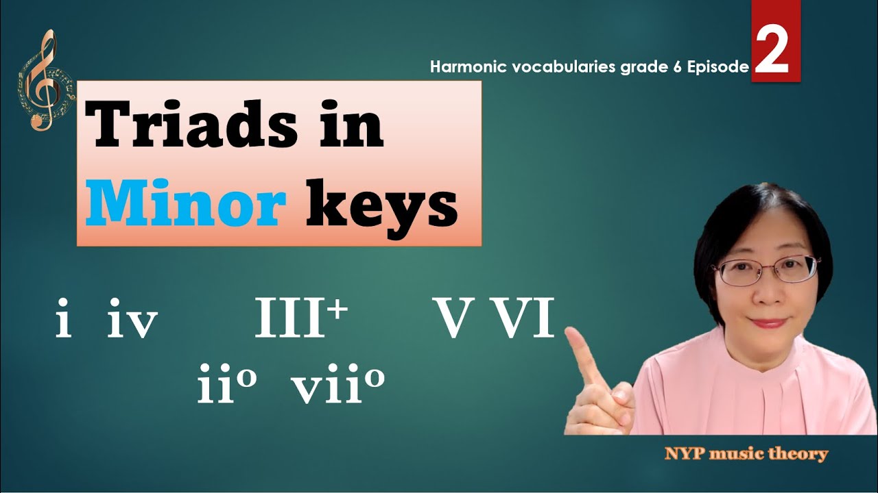 Triads In Minor Keys | music theory | Harmonic vocabularies grade 6 ...