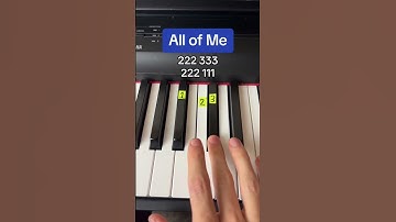 All of Me - John Legend Easy Piano Tutorial
