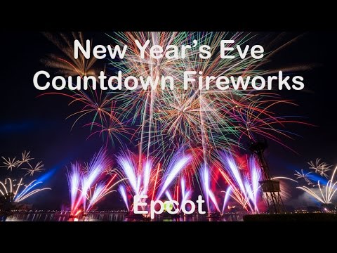 New Year&#039;s Eve Countdown Fireworks at Epcot (4K)