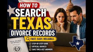 How to search Texas divorce records
