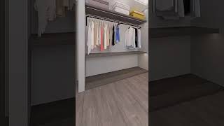 Функциональный гардероб в спальне.