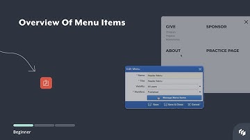 Overview Of Menu Items - Site Stacker Education