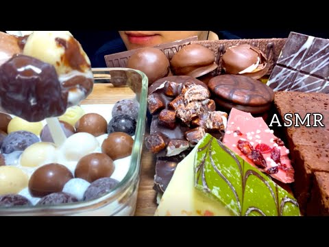 【咀嚼音】買い溜めたチョコレートを食べる！/ASMR/EatingSounds/Mukbang/먹방