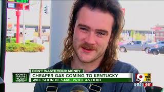 Cheaper gas coming to Kentucky