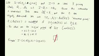 Commutative Algebra Schubert Calculus - Patricia Klein pt 2