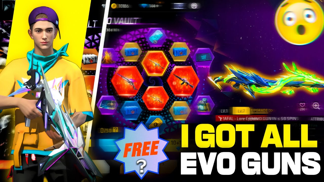 Got All Evo Guns in One Spin? 🤩 Unbelievable Trick !! Nalla Free Fire