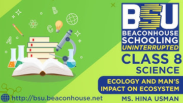 Class 8 - Science - Ecology and Man’s Impact on the Ecosystem - Ms. Hina Usman