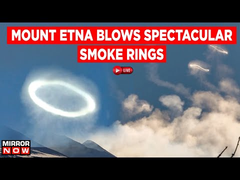 LIVE: Mount Etna Blows Smoke Rings | Italy Volcano Mountain | Catania Mount Etna | World News LIVE