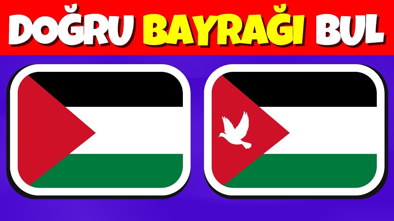 DOĞRU BAYRAĞI BUL! Ülkelerin Bayraklarını Tahmin Et🫨🌍 Bayrak Bulmaca