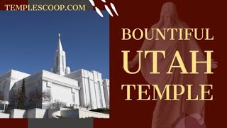 Bountiful Utah Temple slide show by a drone on a winter  night on November 5, 2020