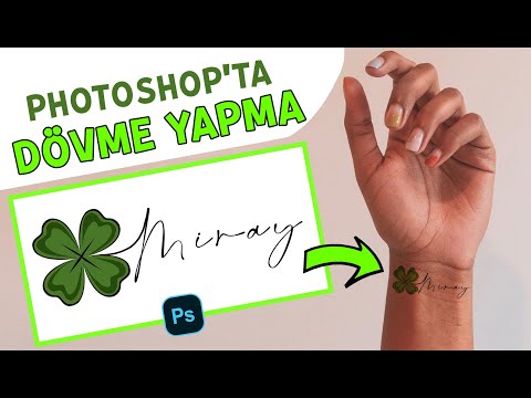 PHOTOSHOP'ta DÖVME ÇİZMEK! Drawing Realistic Tattoos in Photoshop! Как сделать тату в Фотошопе!