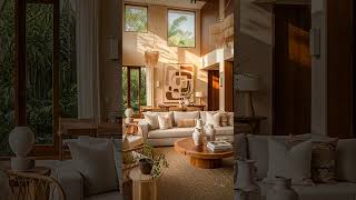 DREAM HOME Contemporary Tropical Organic modern living room #Shorts