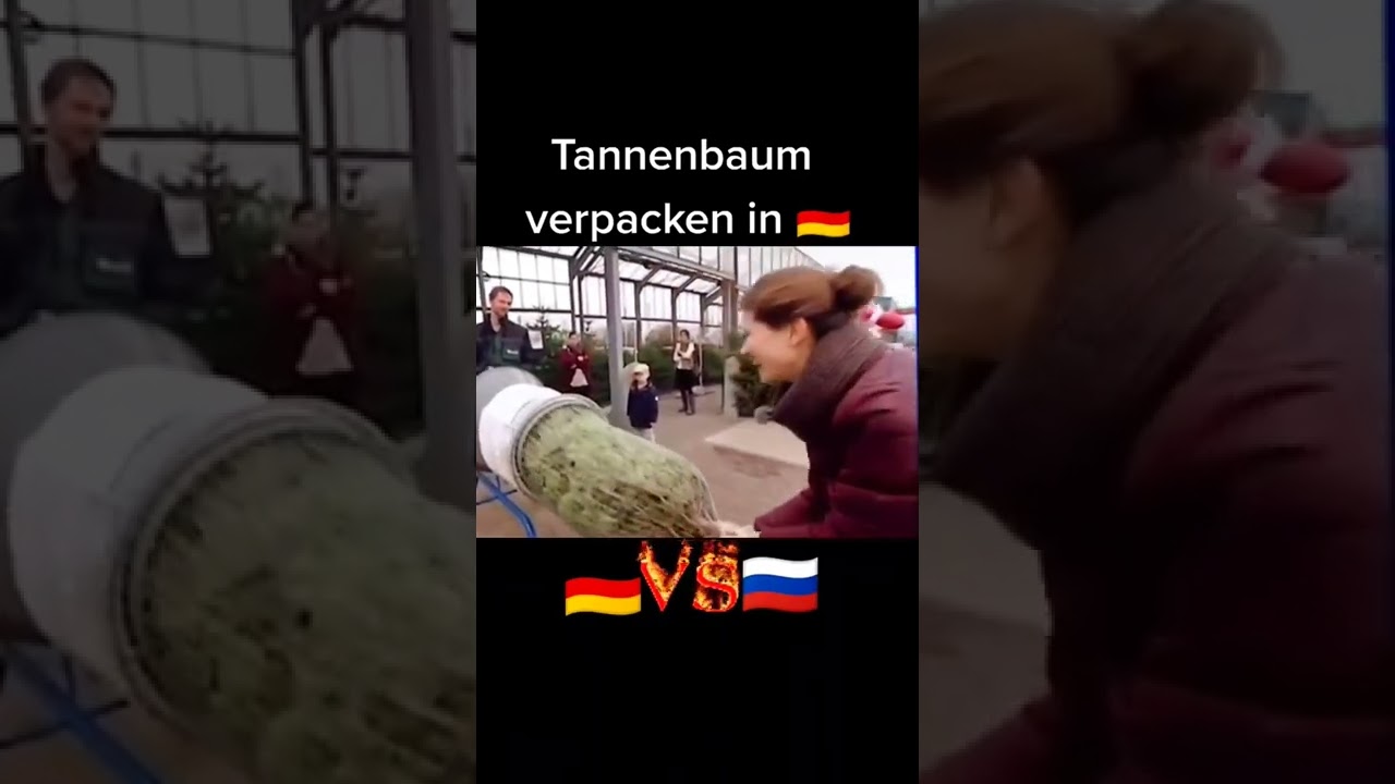 Tannenbaum einpacken in Deutschland 🇩🇪 VS Russland 🇷🇺😱💥😆😆😆👍 YouTube
