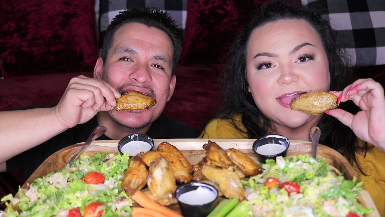 Buffalo Wild Wings Mukbang | AngelaEats