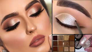 Soft Glam Eye Makeup | Hooded Eye Tutorial Step by Step (Beginner Friendly) Winged Liner✨ screenshot 4