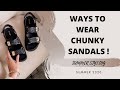 7 WAYS TO WEAR: CHUNKY SANDALS| Katie Peake