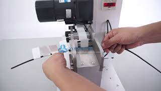 Semi-auto Lable Folding Machine for Wire and Cable, Wire Flag Label Applicator