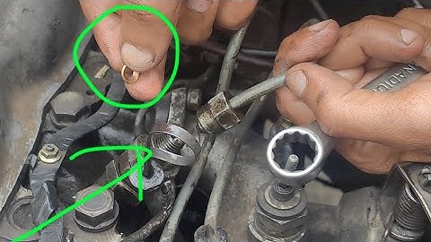 how to injector pipe fuel leaking easy solution