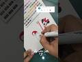 Requested Video 💕 | Letter J Art in Minnie Mouse Theme #youtubeshorts #minniemouse #doodleart