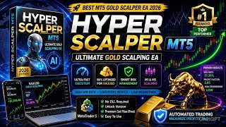 Best Gold Scalper EA MT5 2026 🔥 Hyper Scalper MT5 | Free Set Files + No DLL
