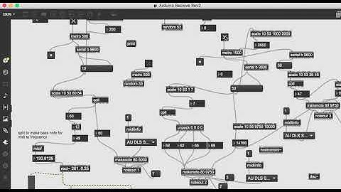 Max Synth Making Music from Arduino Sensor