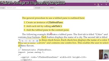 LectureVideo 18CS45 Module-5 Swing- 6- Reji Thomas