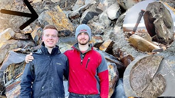 Huge LANDSLIDE Fossil Hunting - MASSIVE Ammonite! | Fossil Hunter