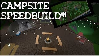 Welcome To Bloxburg | CAMPSITE SPEED BUILD!!!