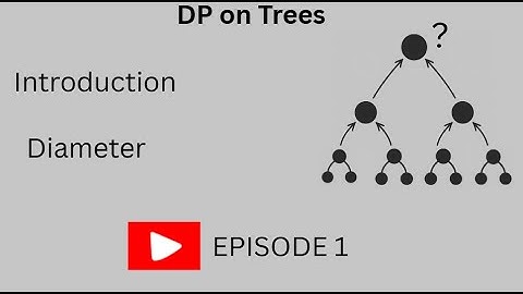Dp on Trees 1 | Basics | Few resources | Beginner Friendly