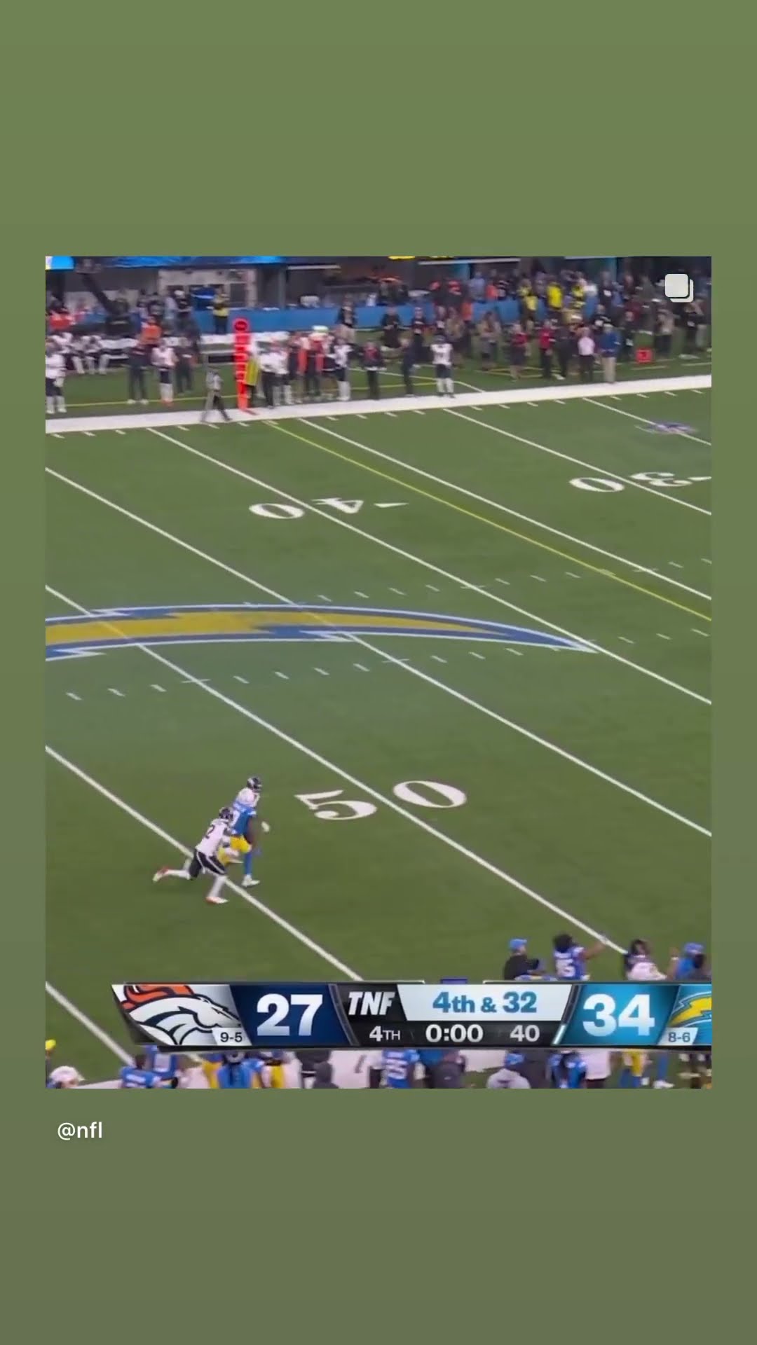 Chargers have the victory ⚡️ #hoodnews #chargers #denverbroncos #football #sports #omg #how #wow