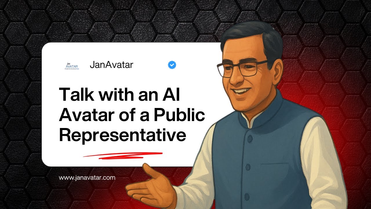 First-ever real-time interaction with an AI Avatar of a Public Representative - JanAvatar
