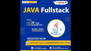 Java Fullstack - New Batch | Ashok IT