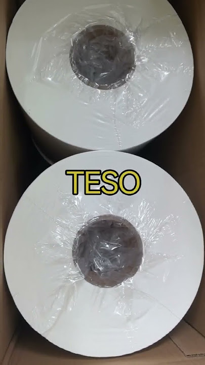 TESO white jumbo roll wipes with different size of each piece #autocleaning
