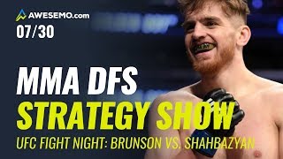 MMA DFS Strategy Show: UFC Fight Night: Brunson vs. Shahbazyan, Predictions, & Fight Previews