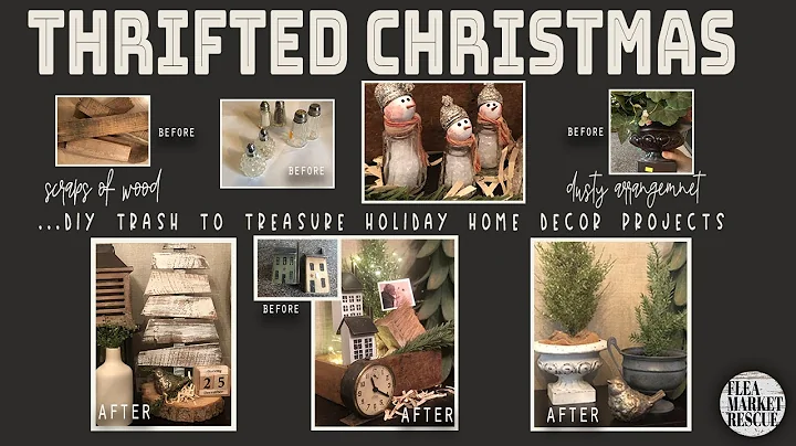 THRIFT STORE DIY HOLIDAY HOME DECOR FLIP-TRASH TO TREASURE-THIFT STORE MAKEOVERS