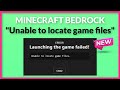 Unable To Locate Game Files - MINECRAFT BEDROCK - Minecraft Bedrock Failed To Start Game - Fix -2026