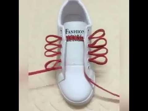 Необычные способы завязать шнурки - YouTube