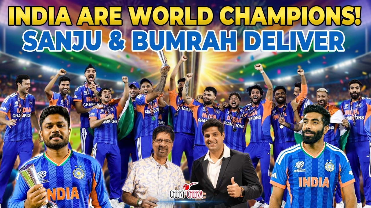 INDIA ARE WORLD CHAMPIONS! | SANJU & BUMRAH DELIVER 🏆