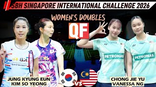 Famous Jung Kyung Eun/Kim So Yeong (KOR) vs Chong/Ng (MAS) | QF | Badminton Singapore IC 2026 Net Worth