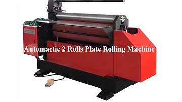 CNC Full Automatic 2 Rolls Plate Rolling Machine, 2 Rollers Plate Bending Machine with Loading