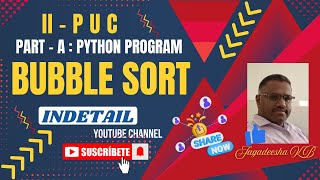 PART - A8 : BUBBLE SORT