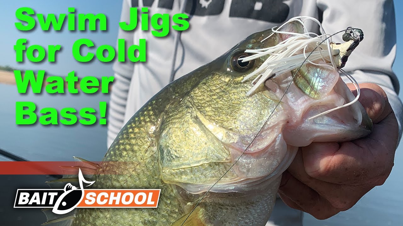Swim Jig Tactics for Cold Water Bass Fishing (NEW BOOYAH Mobster Swim Jig)  - Bait School 