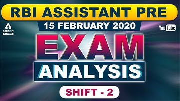 RBI Assistant 2020 Pre (15 Feb, Shift 2) Exam Analysis | Adda247