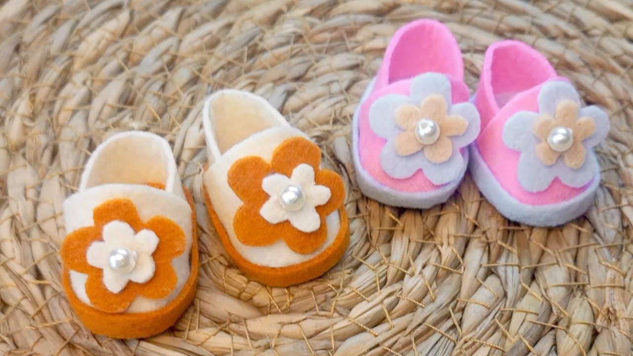 Как сделать оригинальные туфли для куклы , Кукольная обувь , Слипоны из фетра , Фетровая обувь кукле